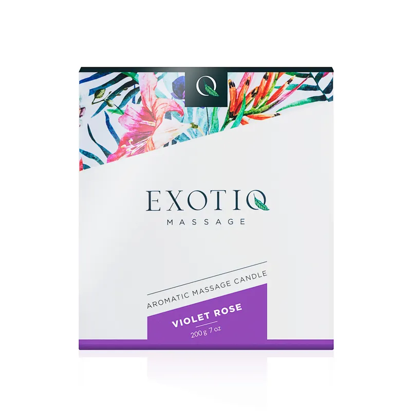 Exotiq Massagekerze Violet Rose - 200g – Bild 4