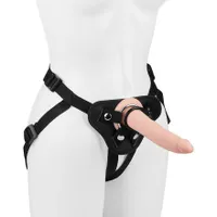 Strap-On mit Silikon-Naturdildo, 20 cm Strap-On mit Silikon-Naturdildo, 20 cm