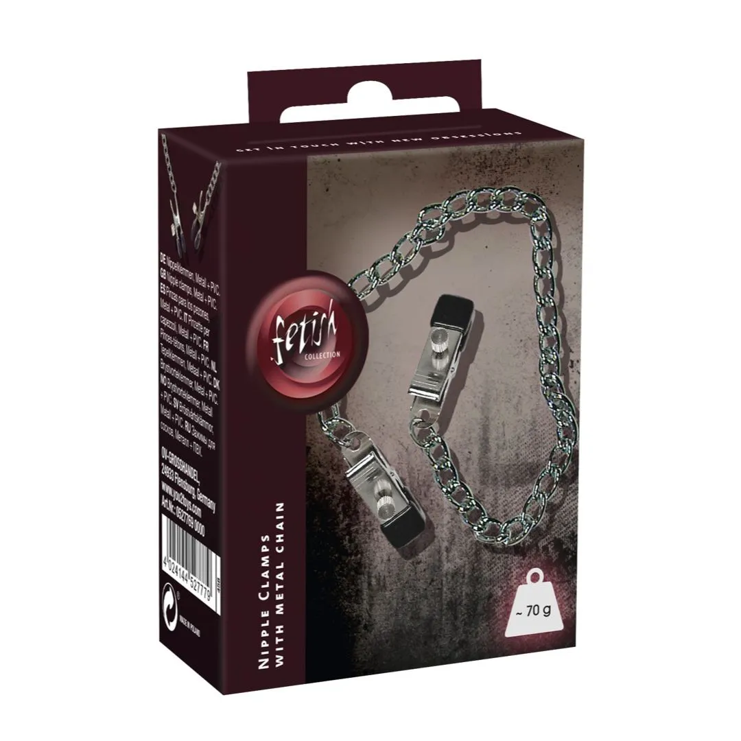 Nippelklammern mit Metallkette – Bild 5