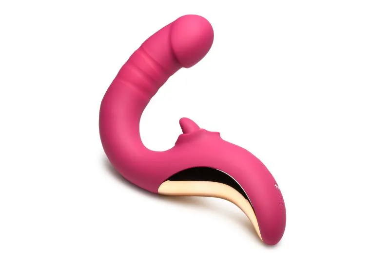 XR Brands »Tease & Please« leckender und stoßender Vibrator – Bild 5