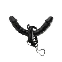 Fetish Fantasy Vibrating Double Delight: Vibro-Strap-On, schwarz Fetish Fantasy Vibrating Double Delight: Vibro-Strap-On, schwarz