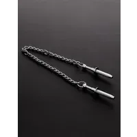 Triune Nipple Grabber: Edelstahl-Nippelgreifer mit Kette Triune Nipple Grabber: Edelstahl-Nippelgreifer mit Kette
