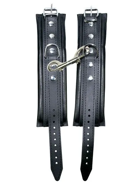 Leder-Handfesseln, schwarz Leder-Handfesseln, schwarz