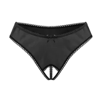 Schicker Ouvert-String mit Ziernaht Schicker Ouvert-String mit Ziernaht