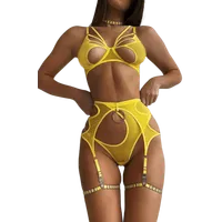 5tlg. Dessous Set in gelb 5tlg. Dessous Set in gelb