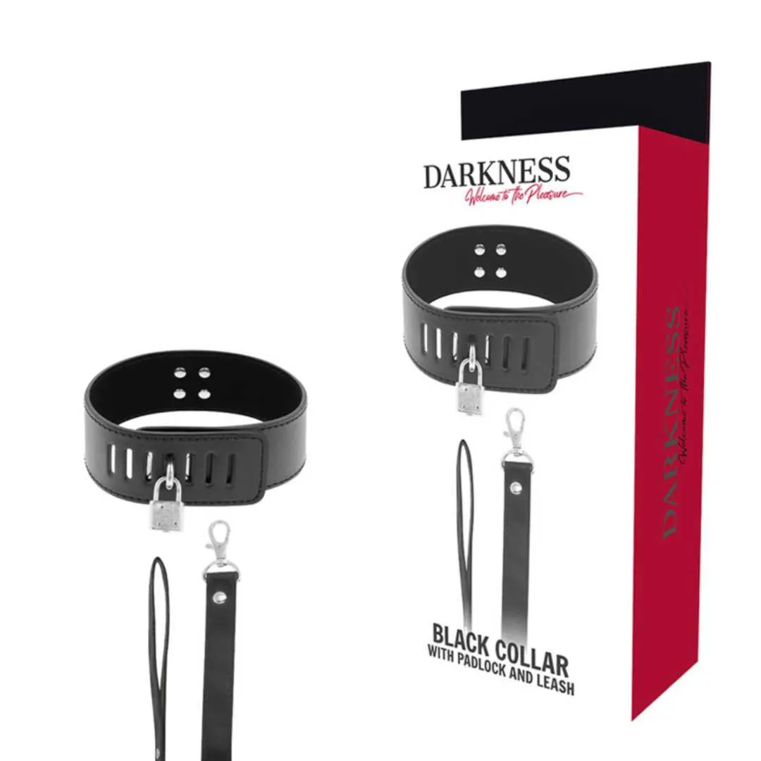 Halsband mit Schloss und Leine – Bild 5