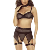 5tlg. schwarzes BH-Netz Set 5tlg. schwarzes BH-Netz Set