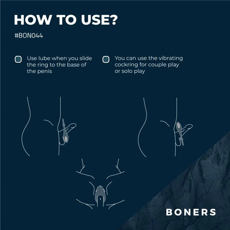 Boners »Adjust« Penisring mit Vibration – Bild 4