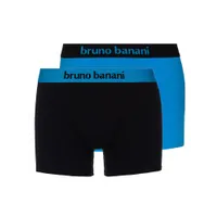 Bruno Banani Flowing: Short 2er Pack, aqua/schwarz (XL) Bruno Banani Flowing: Short 2er Pack, aqua/schwarz (XL)