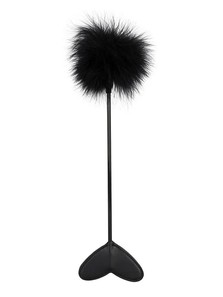 Bad Kitty Federstab mit Herz, schwarz Bad Kitty Federstab mit Herz, schwarz