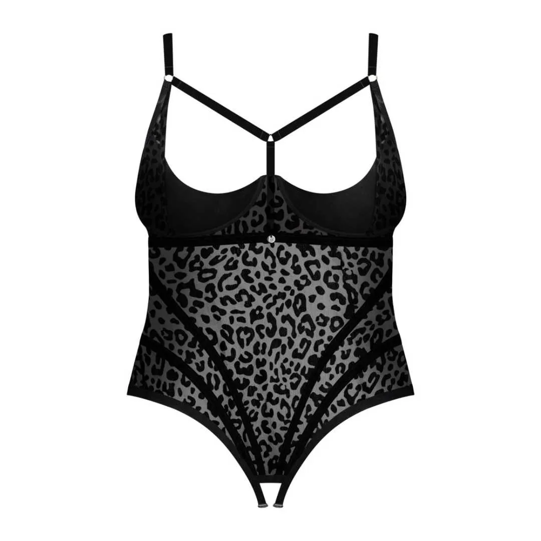 Body ouvert „Jagueria“ im Leo-Look – Bild 4