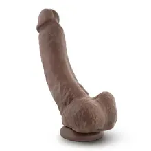 Dr. Skin »Mr. Mayor« Realistischer Dildo mit Saugnapf - 22,8 cm - Schokoladenbraun