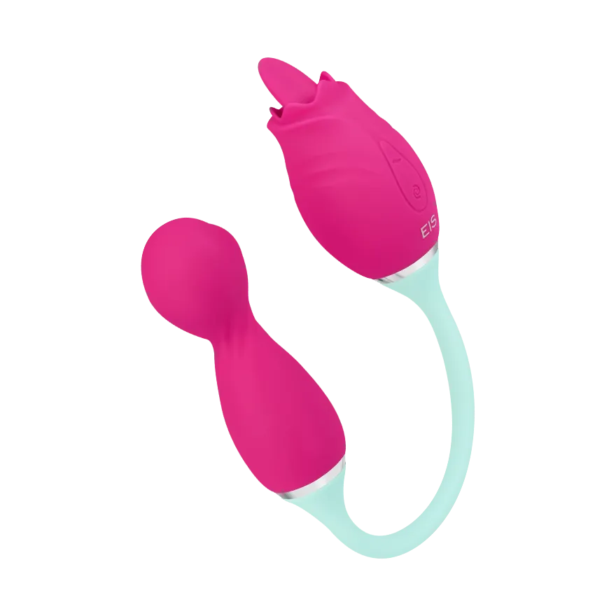2-in-1 Vibrator aus Silikon, 37 cm 2-in-1 Vibrator aus Silikon, 37 cm