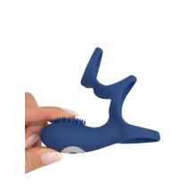 Sweet Smile Rechargeable Couple: Vibro-Penishülle, blau Sweet Smile Rechargeable Couple: Vibro-Penishülle, blau