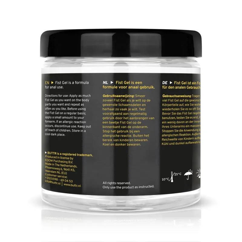 BUTTR - Transparente Fisting Gel nicht klebend - 500 ml – Bild 5