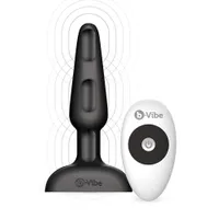 B-Vibe Trio: Vibro-Plug mit Fernbedienung, schwarz B-Vibe Trio: Vibro-Plug mit Fernbedienung, schwarz