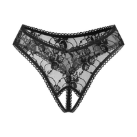 Sexy Ouvert-String mit Ziernaht und Spitze Sexy Ouvert-String mit Ziernaht und Spitze