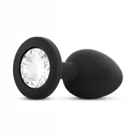 Analplug mit Kristall - Schwarz Analplug mit Kristall - Schwarz
