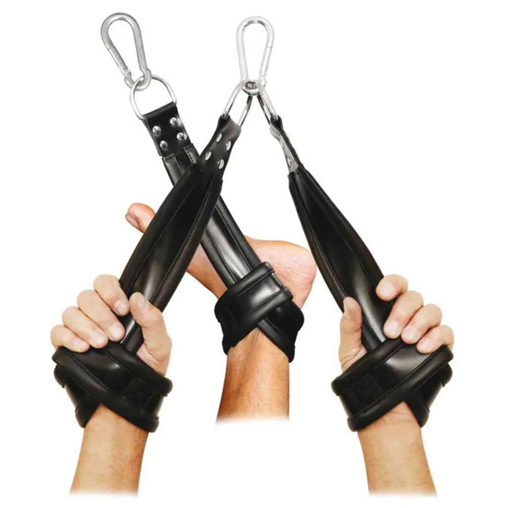 Leder Hängefessel mit Karabiner Leder Hängefessel mit Karabiner