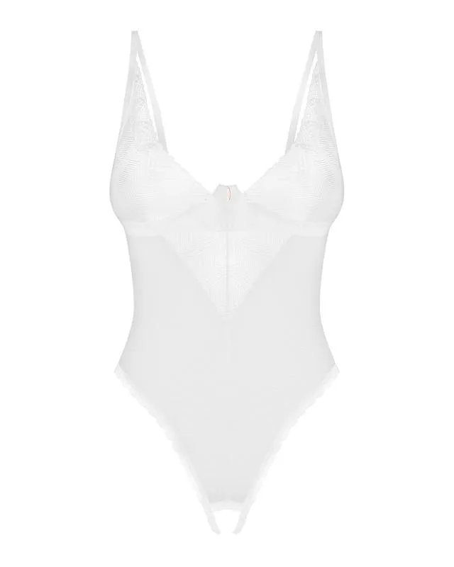 Obsessive - Alissium Schrittloser Teddy - Weiß – Bild 4