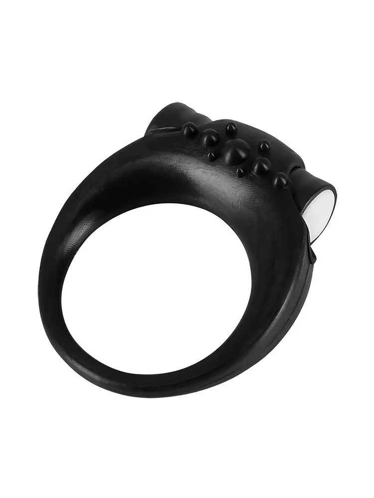 Sweet Smile Stayer: Vibro-Penisring, schwarz Sweet Smile Stayer: Vibro-Penisring, schwarz