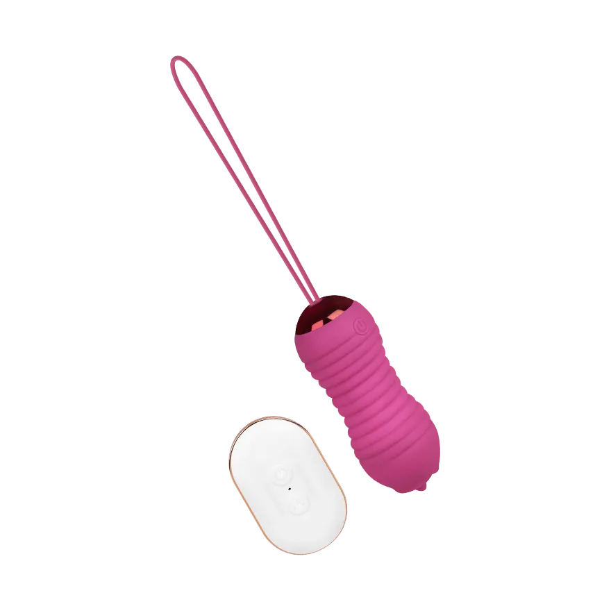 Stoßendes Vibro-Ei mit Zunge, 9 cm Stoßendes Vibro-Ei mit Zunge, 9 cm