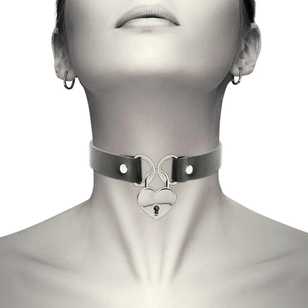 Choker mit herzförmigem Schloss – Bild 3