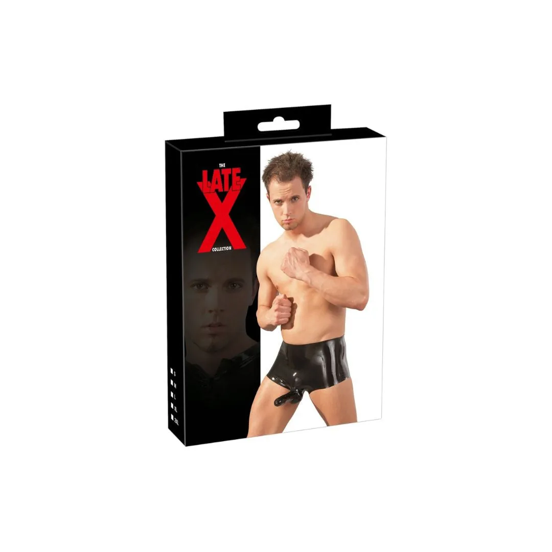 Latex-Pants mit Hülle für Penis und Hoden – Bild 5