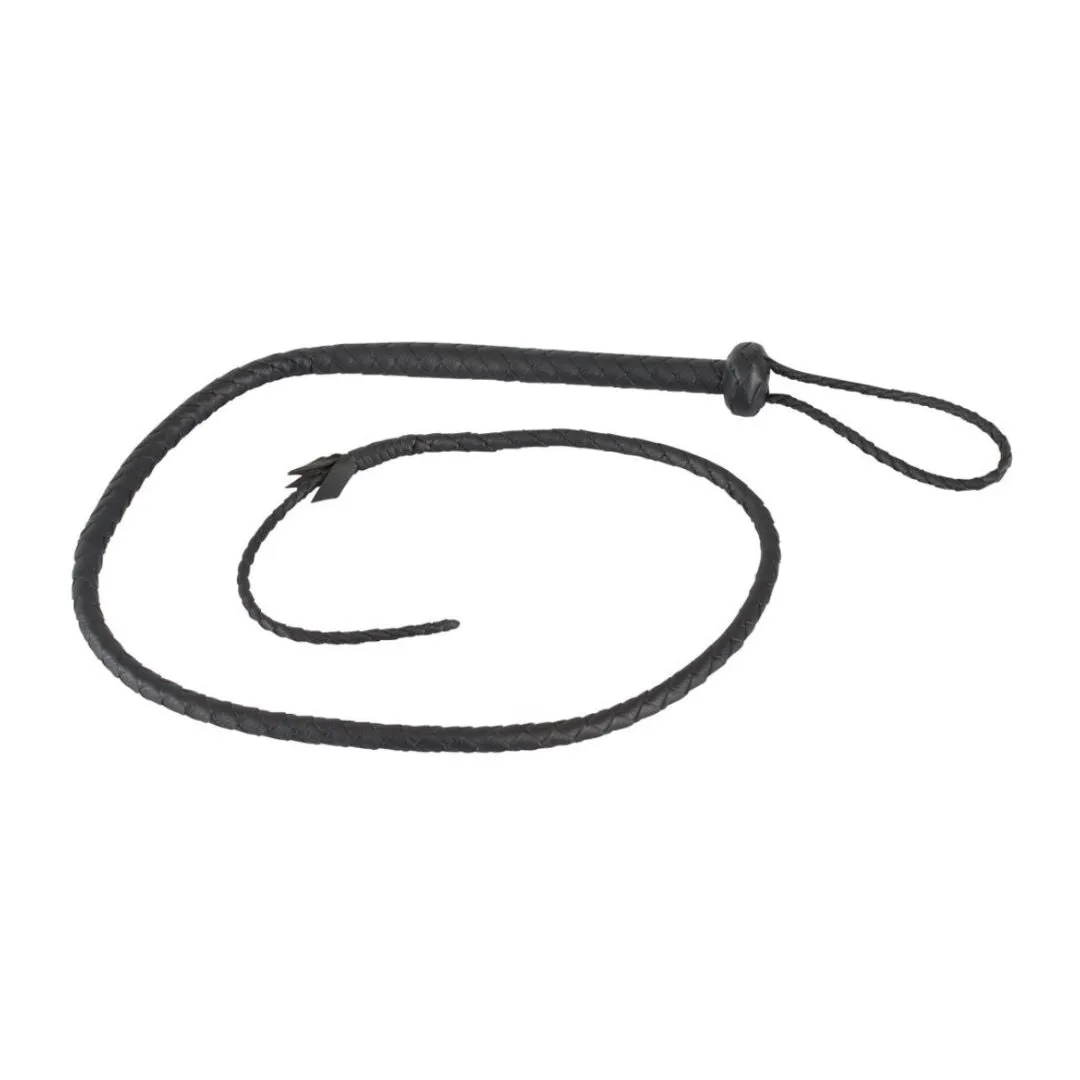 Handgeflochtene Singletail Leder-Peitsche – Bild 3