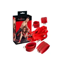 Bad Kitty Bettfessel-Set 5-teilig, rot Bad Kitty Bettfessel-Set 5-teilig, rot