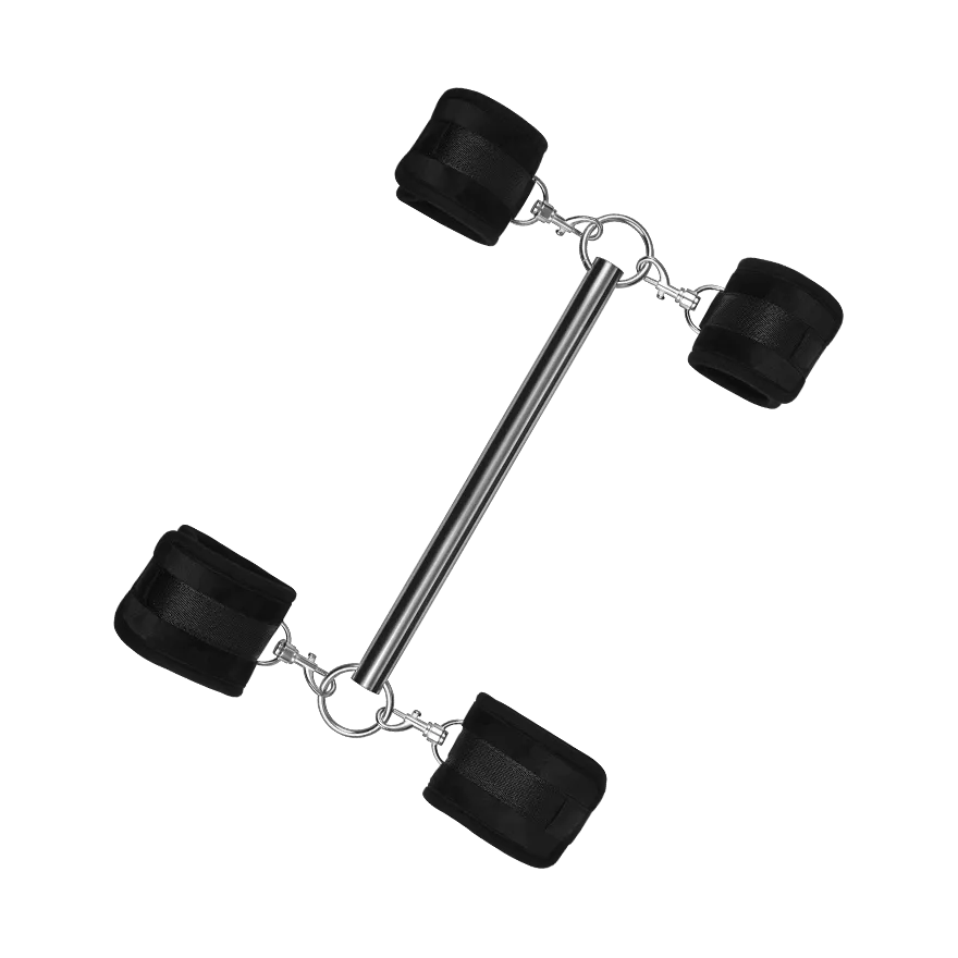 Spreader Bar With 4 Detachable Cuffs, 3 Teile Spreader Bar With 4 Detachable Cuffs, 3 Teile