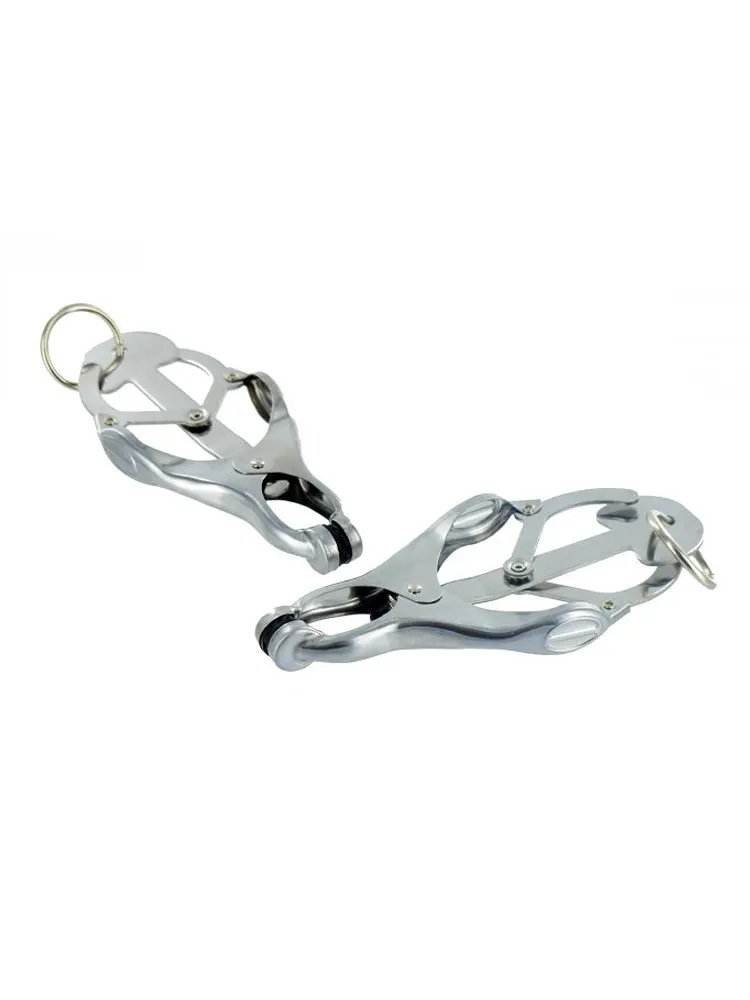 Master Series Monarch Clover: Nippelklemmen, silber Master Series Monarch Clover: Nippelklemmen, silber