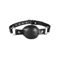 Xx-DreamsToys: Leder-Knebel, schwarz Xx-DreamsToys: Leder-Knebel, schwarz