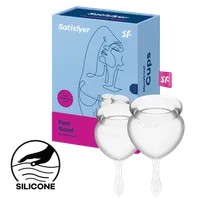 Satisfyer Feel Good - Menstrual Cup Set, 15 & 20 ml Satisfyer Feel Good - Menstrual Cup Set, 15 & 20 ml