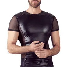 T-Shirt im Mattlook mit gesteppten Schultern T-Shirt im Mattlook mit gesteppten Schultern