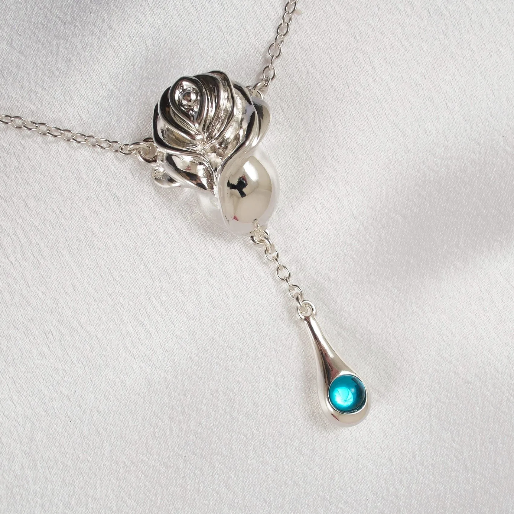 Sylvie Monthulé - Hüft-Halskette Liebe Rose | Silber Größe XXL – Bild 2