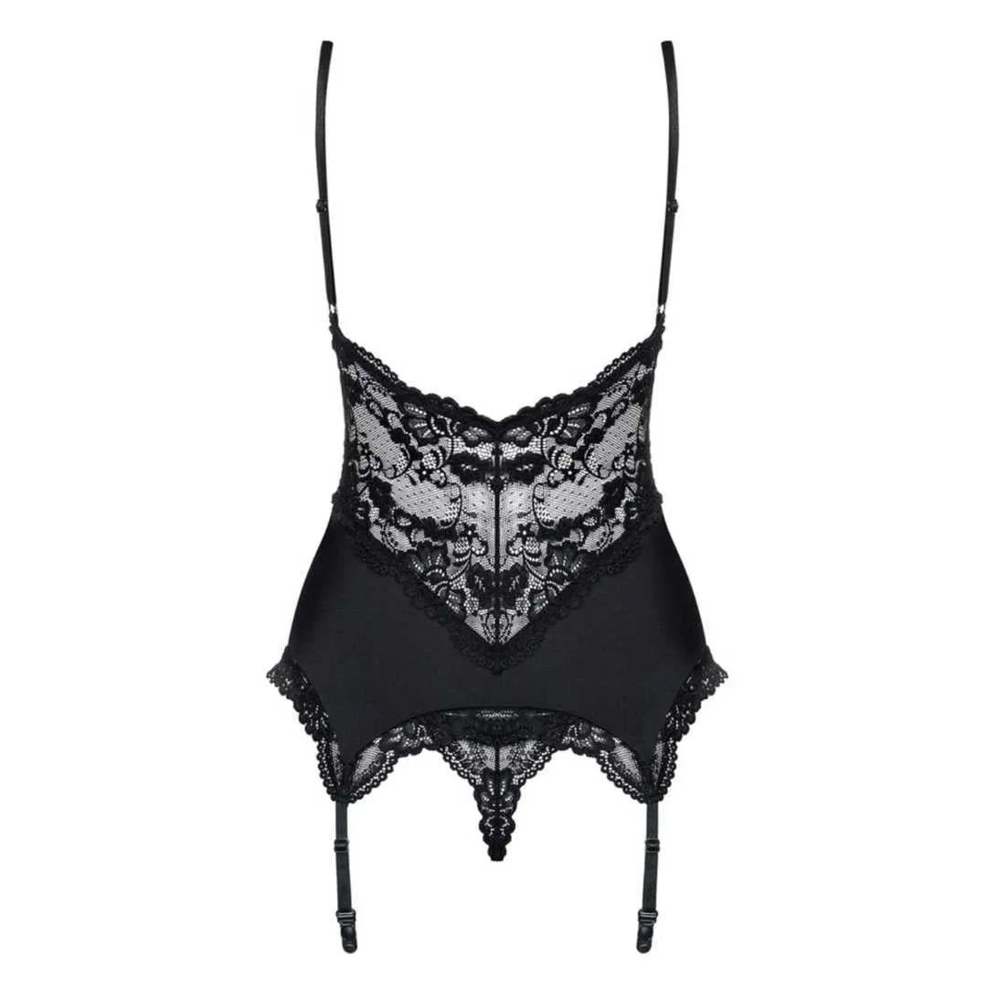 Strapshemd mit Spitze plus String – Bild 5