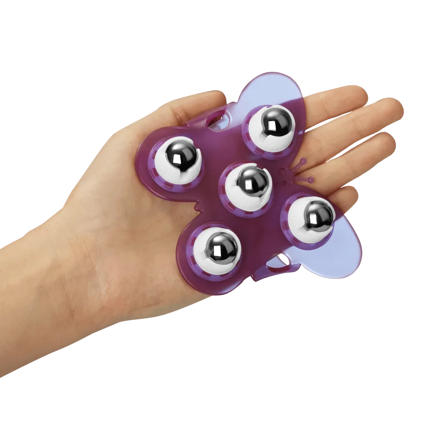 Massagehandschuh mit Edelstahlkugeln Massagehandschuh mit Edelstahlkugeln