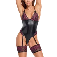 Strapsbody in Schwarz Pink Strapsbody in Schwarz Pink