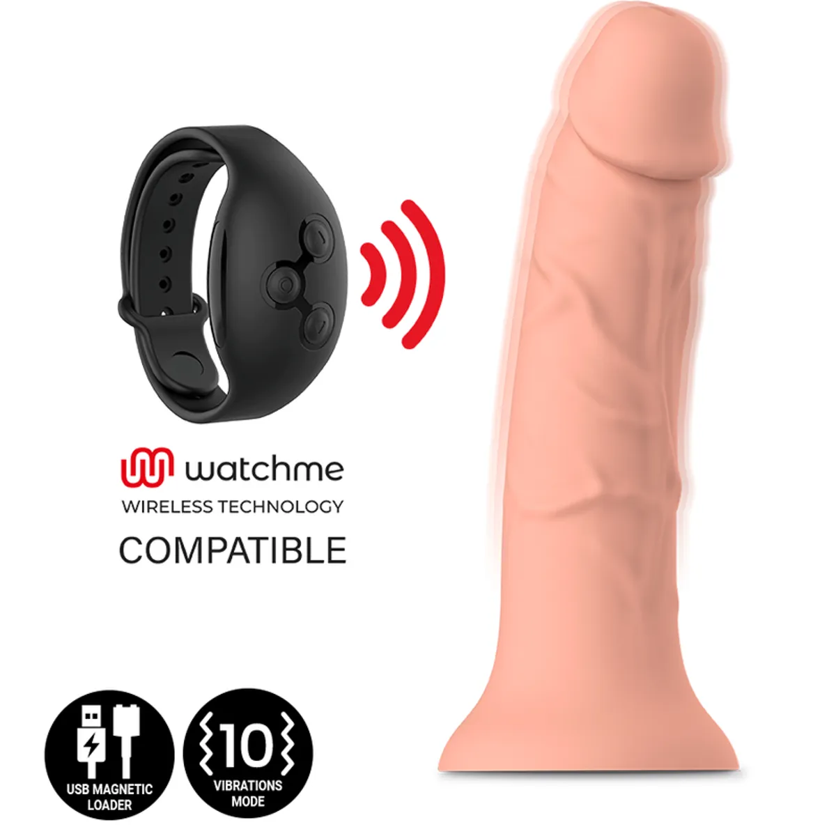 Dildo "Asher Original" mit Bluetooth Vibration Dildo "Asher Original" mit Bluetooth Vibration
