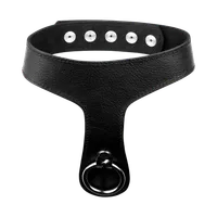 Sklaven-Halsband aus Leder mit O-Ring Sklaven-Halsband aus Leder mit O-Ring