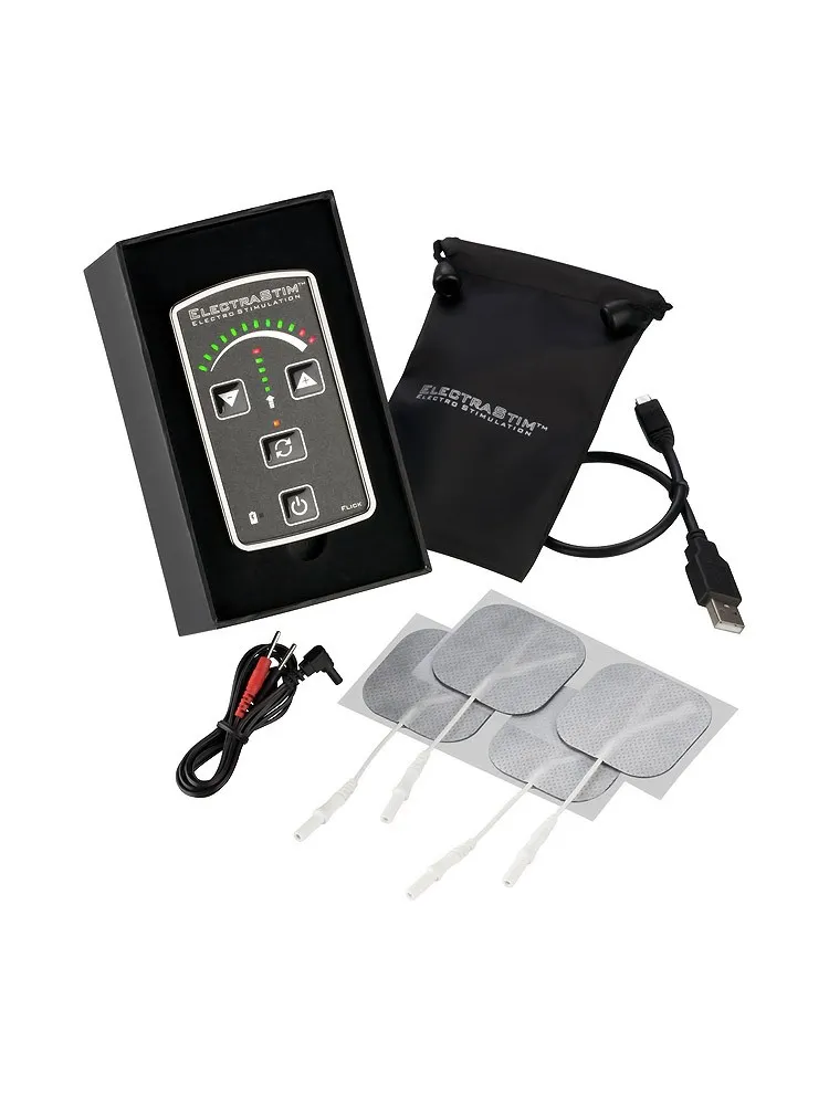 ElectraStim Flick: Elektro-Set, schwarz/silber ElectraStim Flick: Elektro-Set, schwarz/silber