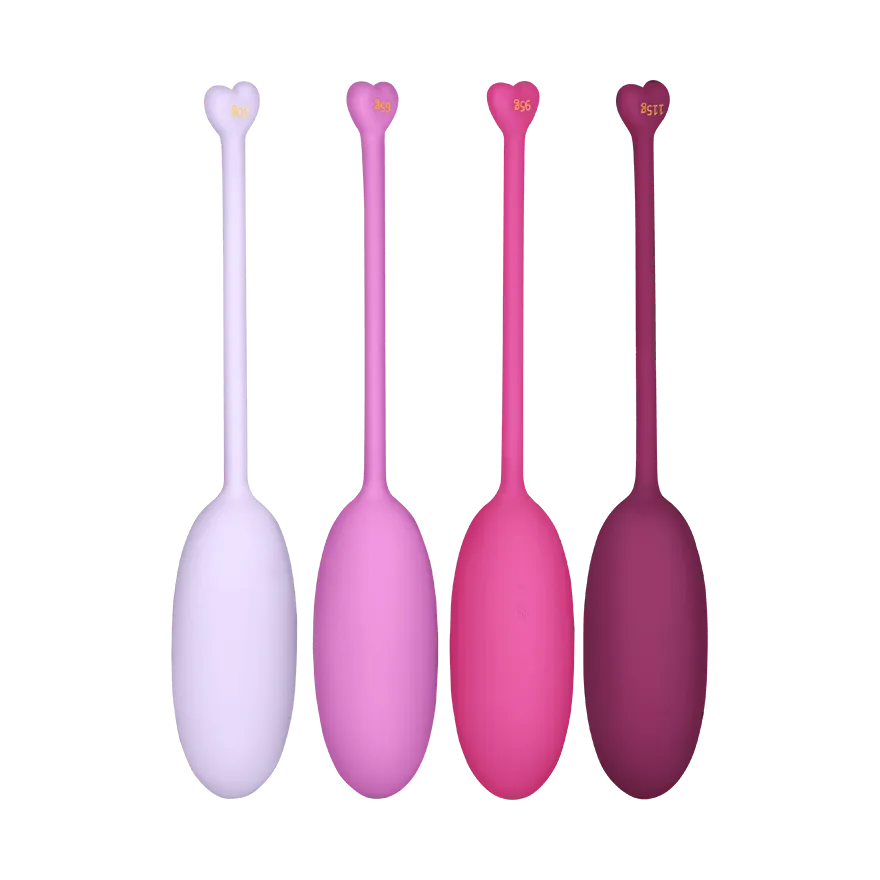 Liebeskugel-Set aus Silikon, 4 Teile, 30 - 115 g Liebeskugel-Set aus Silikon, 4 Teile, 30 - 115 g