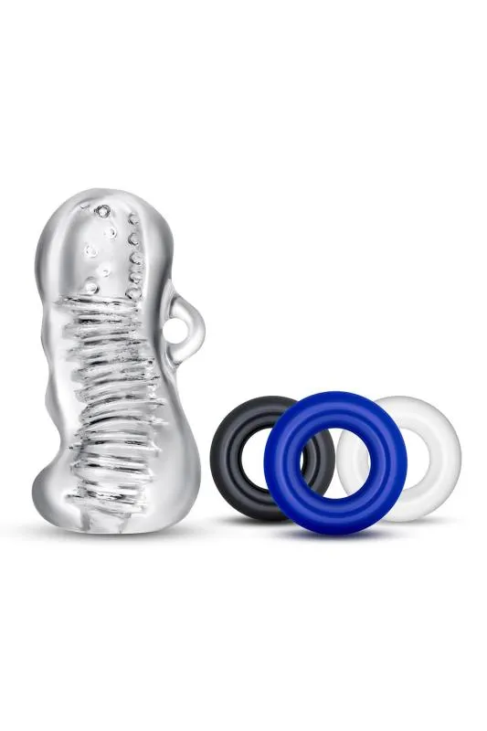 Blush - Quickie Kit Stroker-Hülle und Cockring-Set Blush - Quickie Kit Stroker-Hülle und Cockring-Set