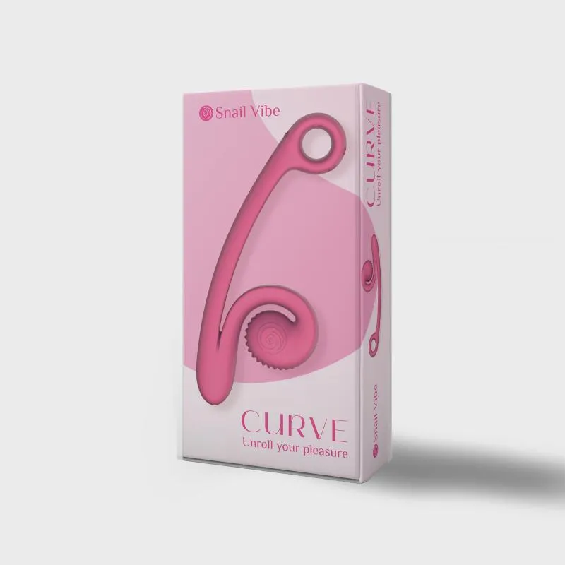 Snail Vibe Curve Duo Vibrator - Rosa – Bild 3