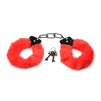 XR Brands - Cuffed in Fur Handschellen - Rot XR Brands - Cuffed in Fur Handschellen - Rot