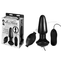 LUX FETISH 4%27 Inflatbale Vibrating Butt Plug LUX FETISH 4%27 Inflatbale Vibrating Butt Plug