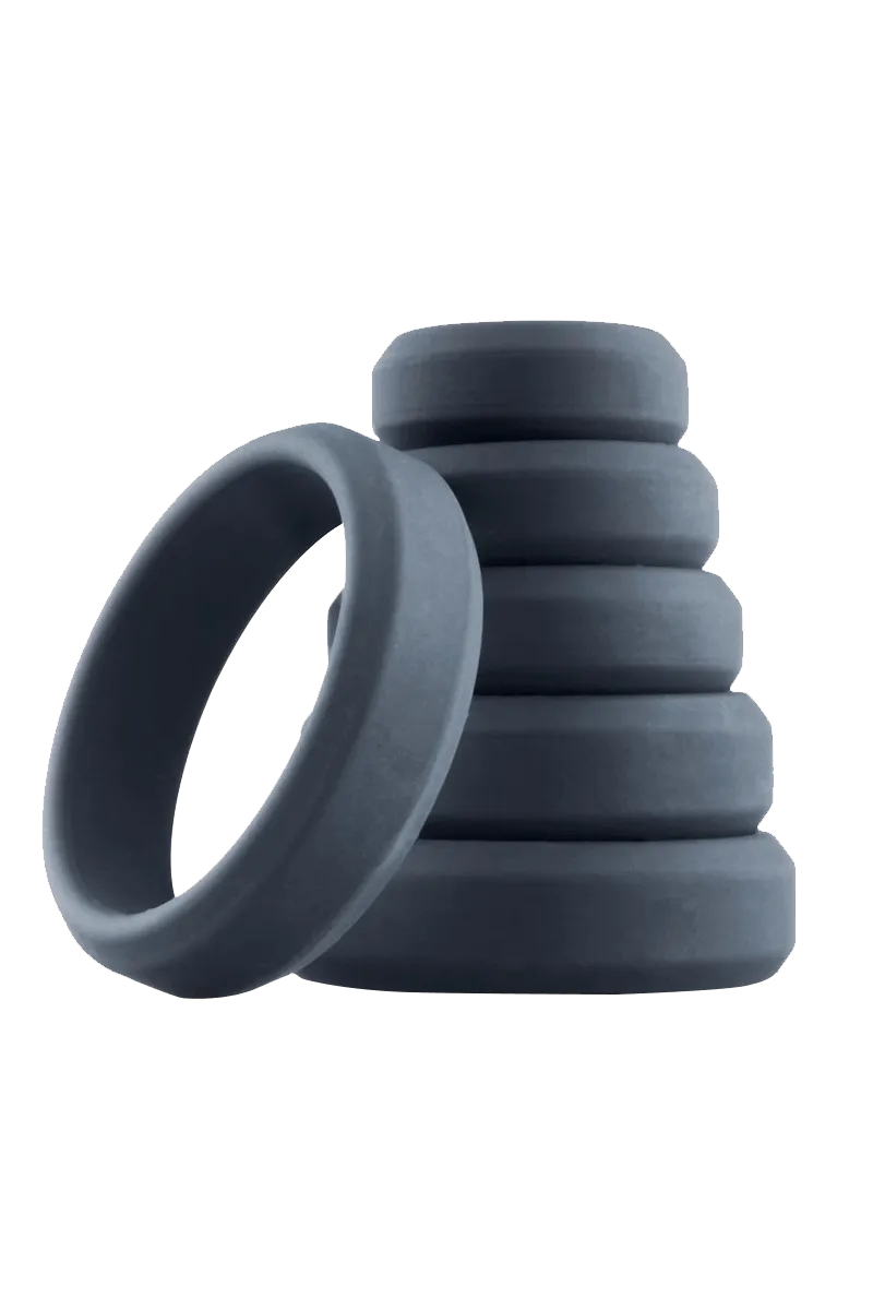 6tlg. breites Penisring-Set - Ø 2,6-5,7cm 6tlg. breites Penisring-Set - Ø 2,6-5,7cm