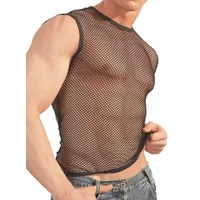 Grobnetz-Tanktop, schwarz (XL/XXL) Grobnetz-Tanktop, schwarz (XL/XXL)