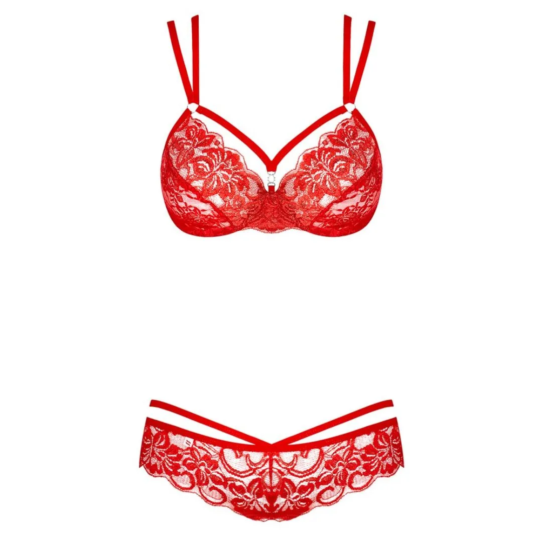 BH und Panty-String mit doppelten Trägern – Bild 4